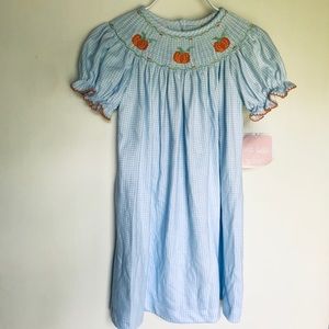 NWT Smocked Pumpkin Knit 18M Bishop Dress